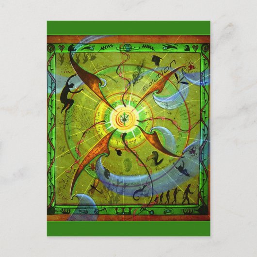 進化はがき ポストカード (正面)