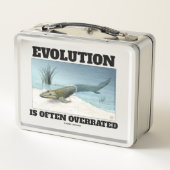 進化はしばしば酷評されるFishapod Tiktaalik メタルランチボックス (裏面)