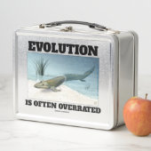 進化はしばしば酷評されるFishapod Tiktaalik メタルランチボックス (インサイチュ)