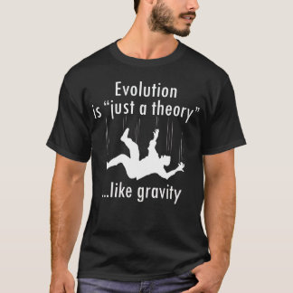 進化はちょうど理論の人のワイシャツです Tシャツ