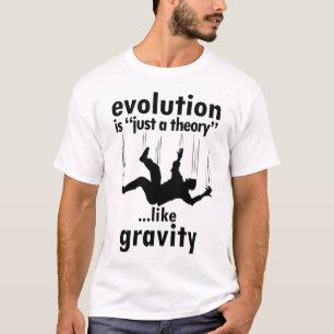 進化はちょうど理論の人のワイシャツです Tシャツ