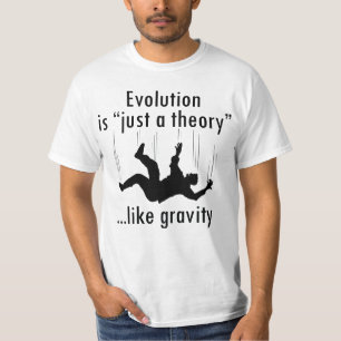 進化はちょうど理論の人のワイシャツです Tシャツ