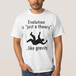 進化はちょうど理論の人のワイシャツです Tシャツ