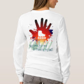 進化はまたは左のオウムのフード付きスウェットシャツを保ちます Tシャツ (裏面)