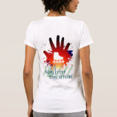 進化はまたは左保ちます Tシャツ (裏面)