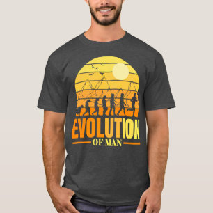 進化はジョグカッコいいガーのための本当に素朴な贈り物 Tシャツ