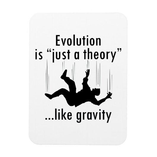 進化は単なる理論の磁石である マグネット (縦)