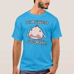 、進化は起点に行きます。  あなたは飲まれる Tシャツ