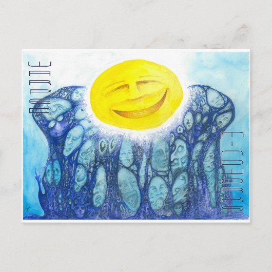 進化オレンジ ポストカード (正面)