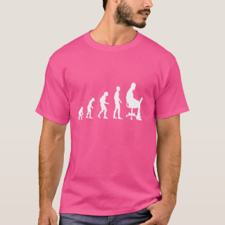 進化ゲーマーのゲーミングボーイ Tシャツ