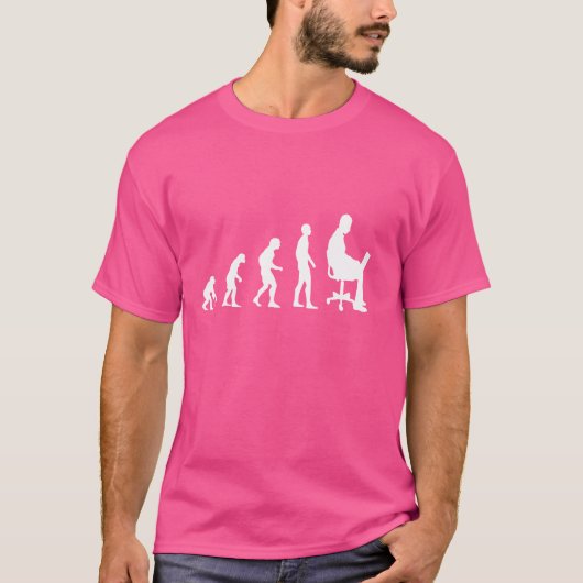 進化ゲーマーのゲーミングボーイ Tシャツ (正面)