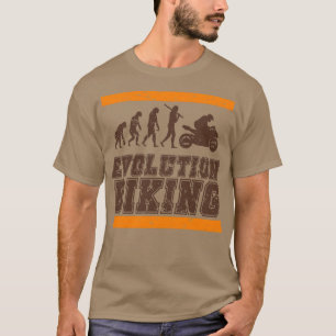 進化サイクリングオートバイ通り速度 Tシャツ
