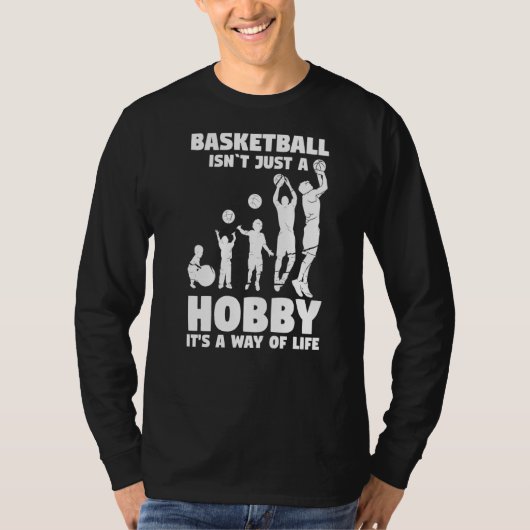 進化バスケットボールプレーヤー Tシャツ (正面)