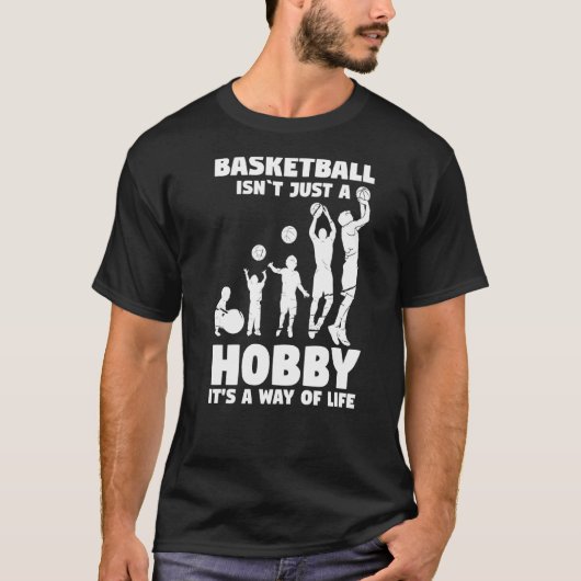 進化バスケットボールプレーヤー Tシャツ (正面)