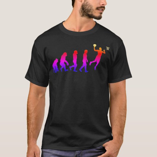 進化バスケットボール Tシャツ (正面)
