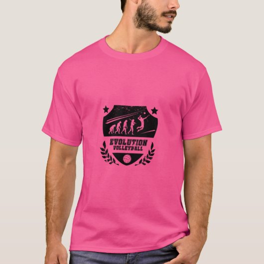 進化バレーボール Tシャツ (正面)