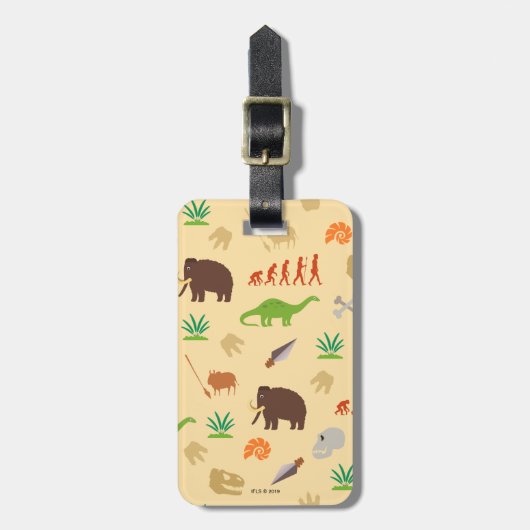 進化パターン ラゲッジタグ (正面縦)