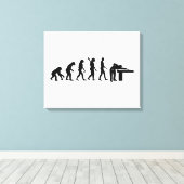 進化ビリヤード キャンバスプリント (インサイチュ (ウッドフロア))