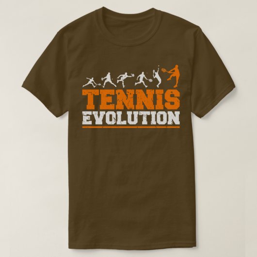 進化型テニス選手 Tシャツ (デザイン正面)