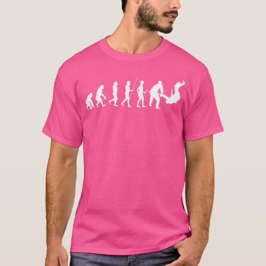 進化柔道柔道家ジュドカユーモア柔道 Tシャツ (正面)