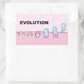 進化歯科シール 長方形シール (バッグ)