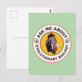 進化生物学ならなんでも聞いて Woolly Mammoth ポストカード (正面/裏面)