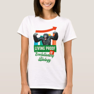 進化生物学のサルユーモア Tシャツ