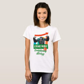 進化生物学のサルユーモア Tシャツ (正面フル)