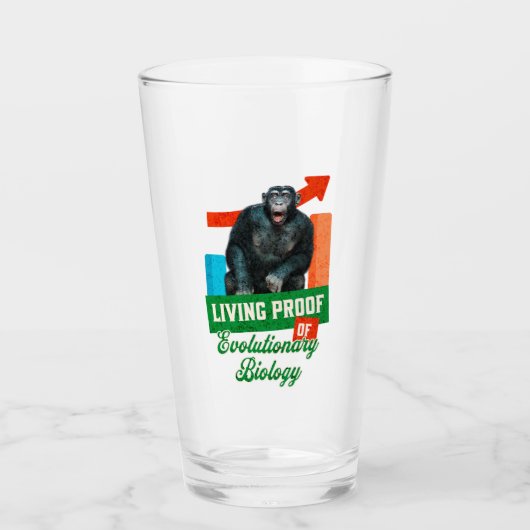 進化生物学キンプの生きた証おもしろい拠 タンブラーグラス (正面)