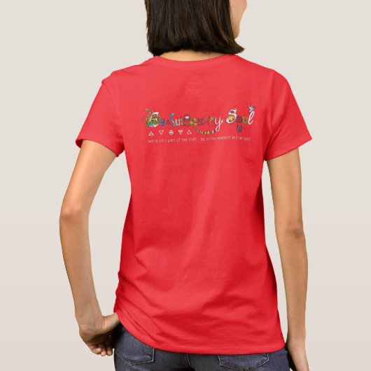 進化的な魂:基本的な光の色のクルーの首 Tシャツ (裏面)