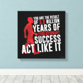 進化的成功 キャンバスプリント (インサイチュ (ウッドフロア))