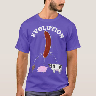 進化論 ホットドッグの科学 Tシャツ
