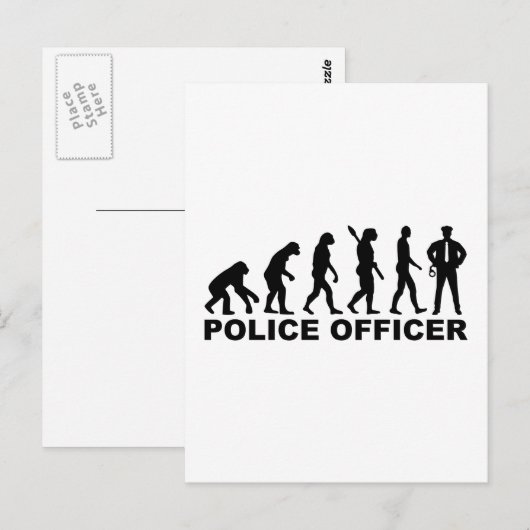 進化警察官 ポストカード (正面/裏面)