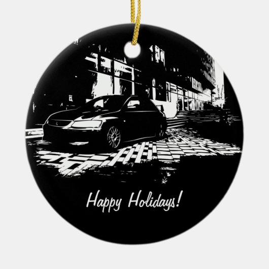 進化9匹のクリスマスオーナメント セラミックオーナメント (正面)