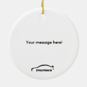 進化9匹のクリスマスオーナメント セラミックオーナメント (裏面)