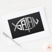 進化 – サタン+ 長方形シール (封筒)