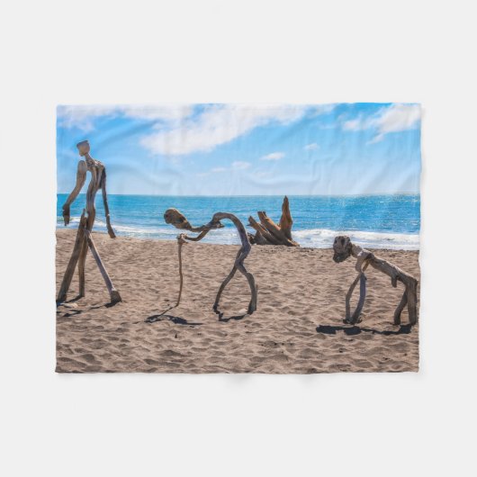 進化 フリースブランケット (正面(横))