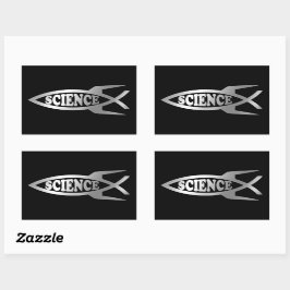 進化 – ロケット科学 長方形シール