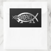 進化 – 信仰/証拠 長方形シール (バッグ)