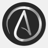 進化 – 無神論者 ラウンドシール (正面)