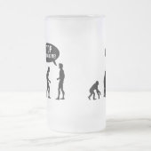 進化-私に続く停止! フロストグラスビールジョッキ (中央)