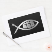 進化 – 666 長方形シール (封筒)