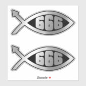 進化 – 666 x 2 シール (シート)