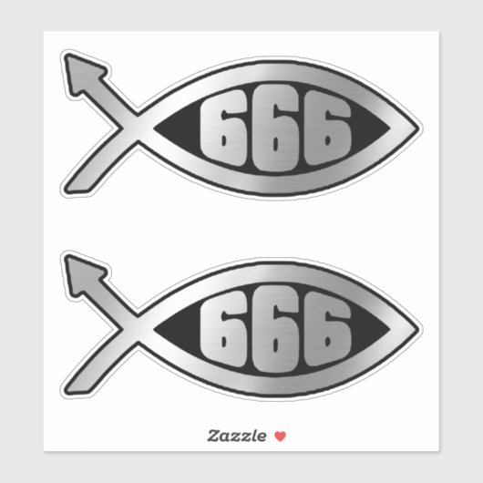進化 – 666 x 2 シール (シート)