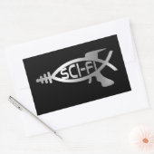 進化 – Sci-Fi 長方形シール (封筒)
