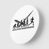 進化Orienteering ラウンド壁時計 (傾斜)