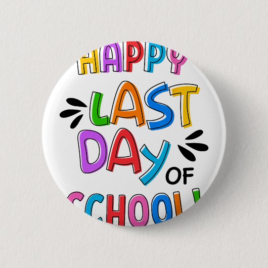 進学日子供へ学校 缶バッジ (正面)