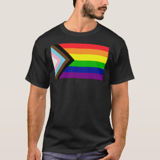 進捗プライドクラシックフラグTシャツ Tシャツ