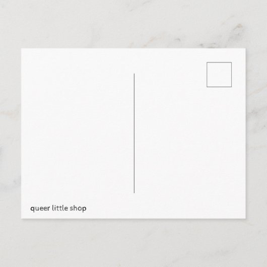 進捗プライドフラグのはがき ポストカード (裏面)