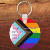 進捗プライドフラグ |お名前 | キーホルダー (裏面)